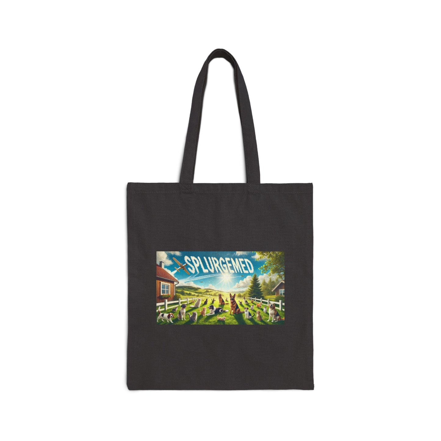 SplurgeMed Cotton Canvas Tote Bag