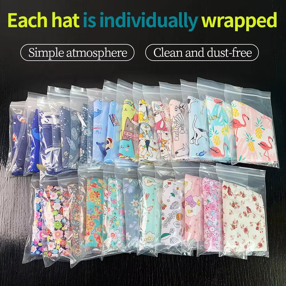 New Scrub Nurse Hat Floral Bouffant Cap Fashion Multicolor Nurse Scrub Caps Adjustable Bandage Turban Surgical Doctor Nurse Hats