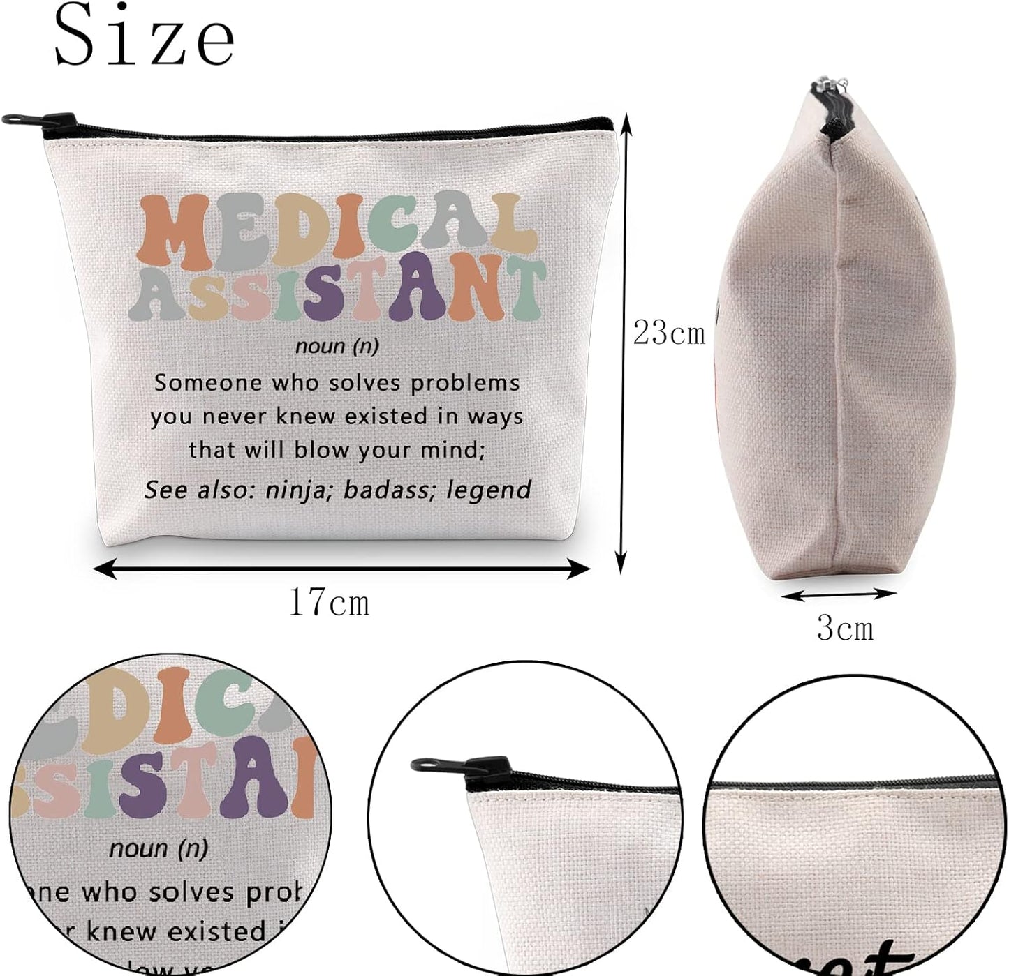 Medical Assistant Gift Healthcare Coworker Gift Physician Assistant Cosmetic Bag (Medical Assistant Cosmetic Bag)